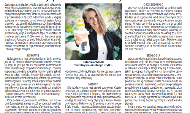 Artykuł w Gazecie Mikołowskiej na temat Mikołowskiej Kranówki