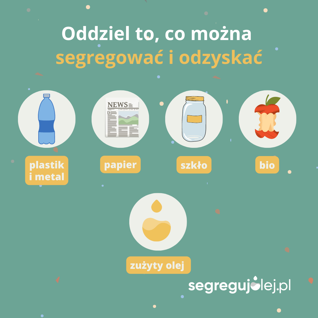 Odziel i odzyskaj olej