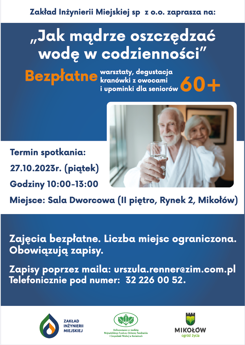 Seminarium na temat oszczędzania wody dla seniorów