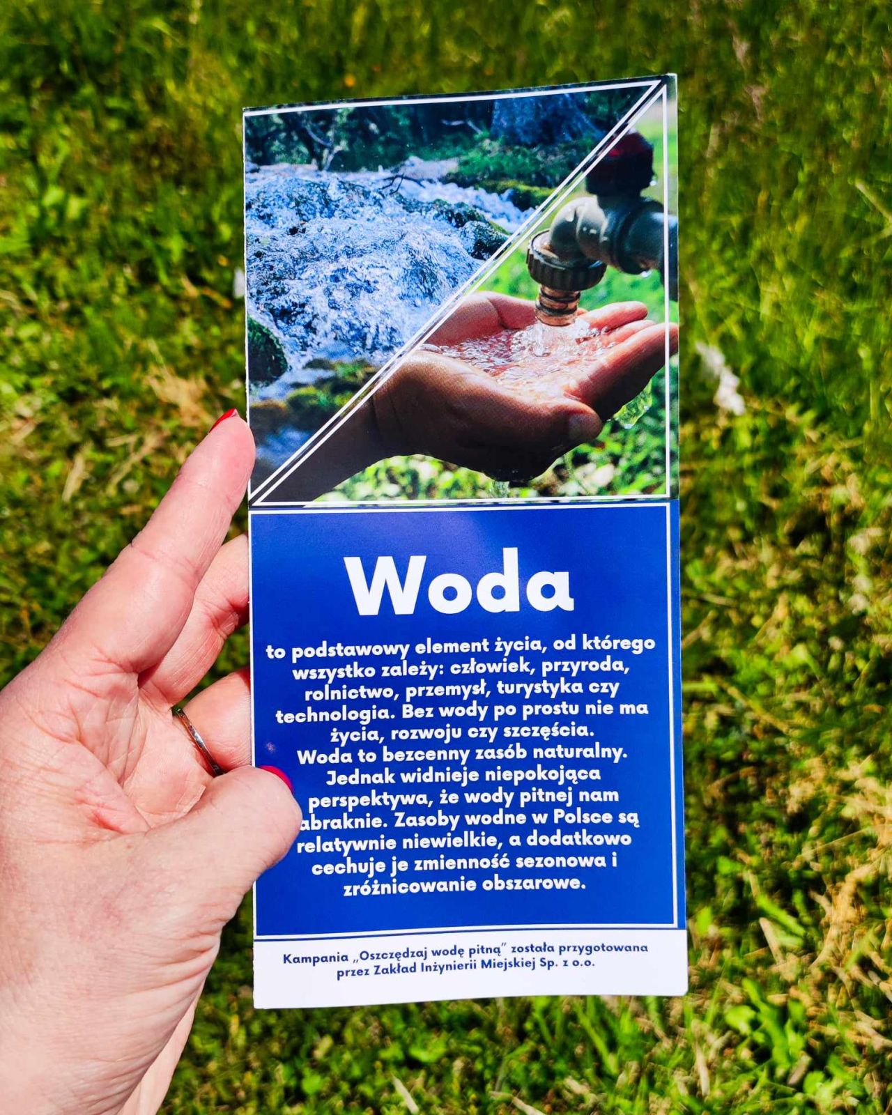 Edukacyjna ulotka "Woda"