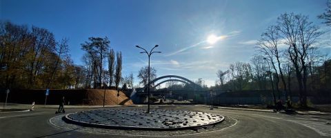 Nowy układ drogowy pod wiaduktem - gotowe rondo (2)