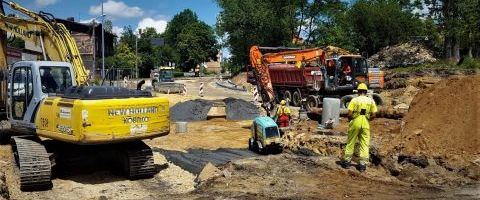 Nowy układ drogowy pod wiaduktem - rozpoczęcie inwestycji
