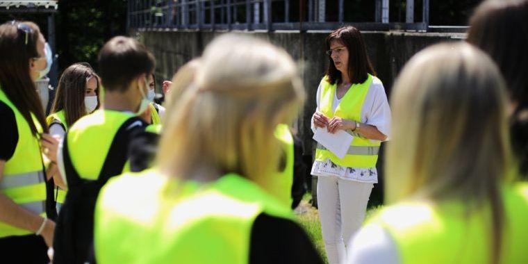 Licealiści zwiedzali Oczyszczalnię Ścieków “Centrum” w Mikołowie