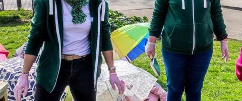 Zielone Liderki: Ogrodniczka Miejska - Monika Zielińska i radna miasta Mikołów - Aneta Esnekier