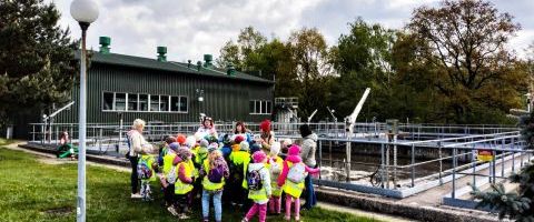 Pierwszoklasiści ze Szkoły Podstawowej nr 11 odwiedzili Oczyszczalnię Ścieków 