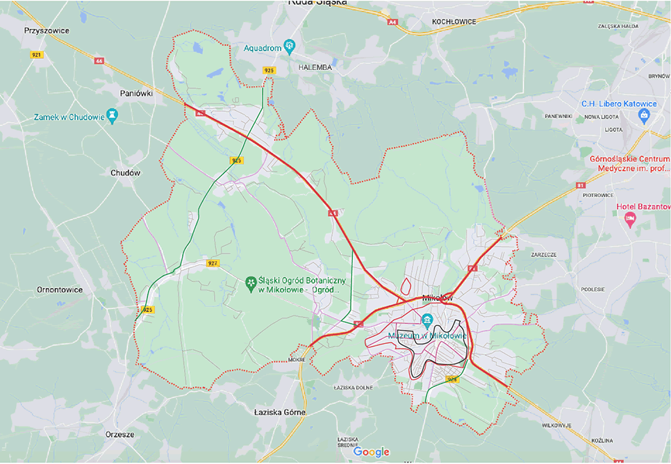 Mapa sieci ciepłowniczej